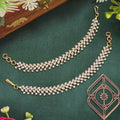 Ear chains, set with American Diamond stones. Ahankaraka AKECH26.