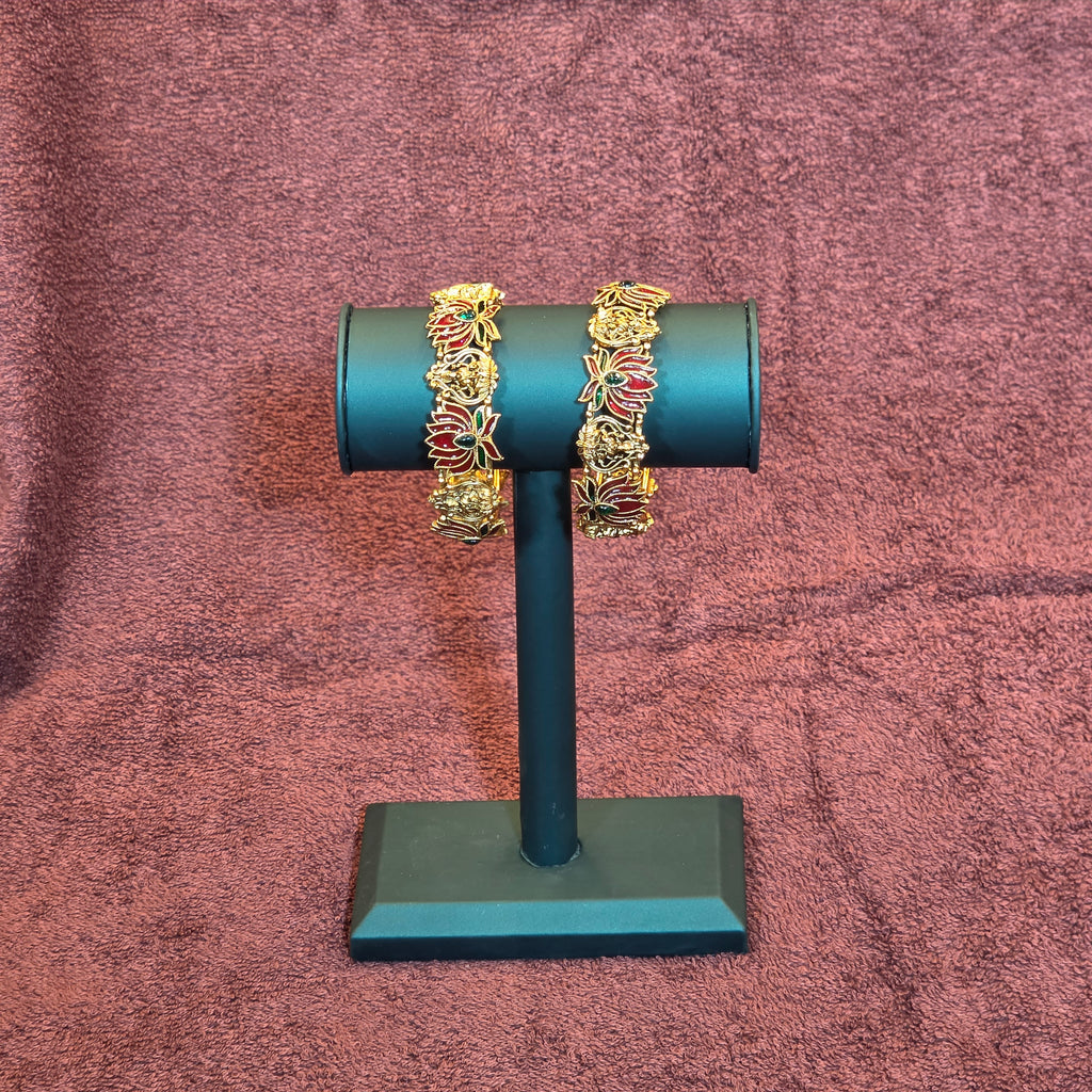 Bangles, Lakshmi and lotus motifs. Ahankaraka AKBA77.