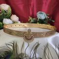 Hip belt, Lakshmi motif. Ahankaraka AKHB03.