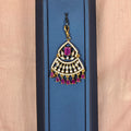 Elegant Square Ruby Stone Maangtikka