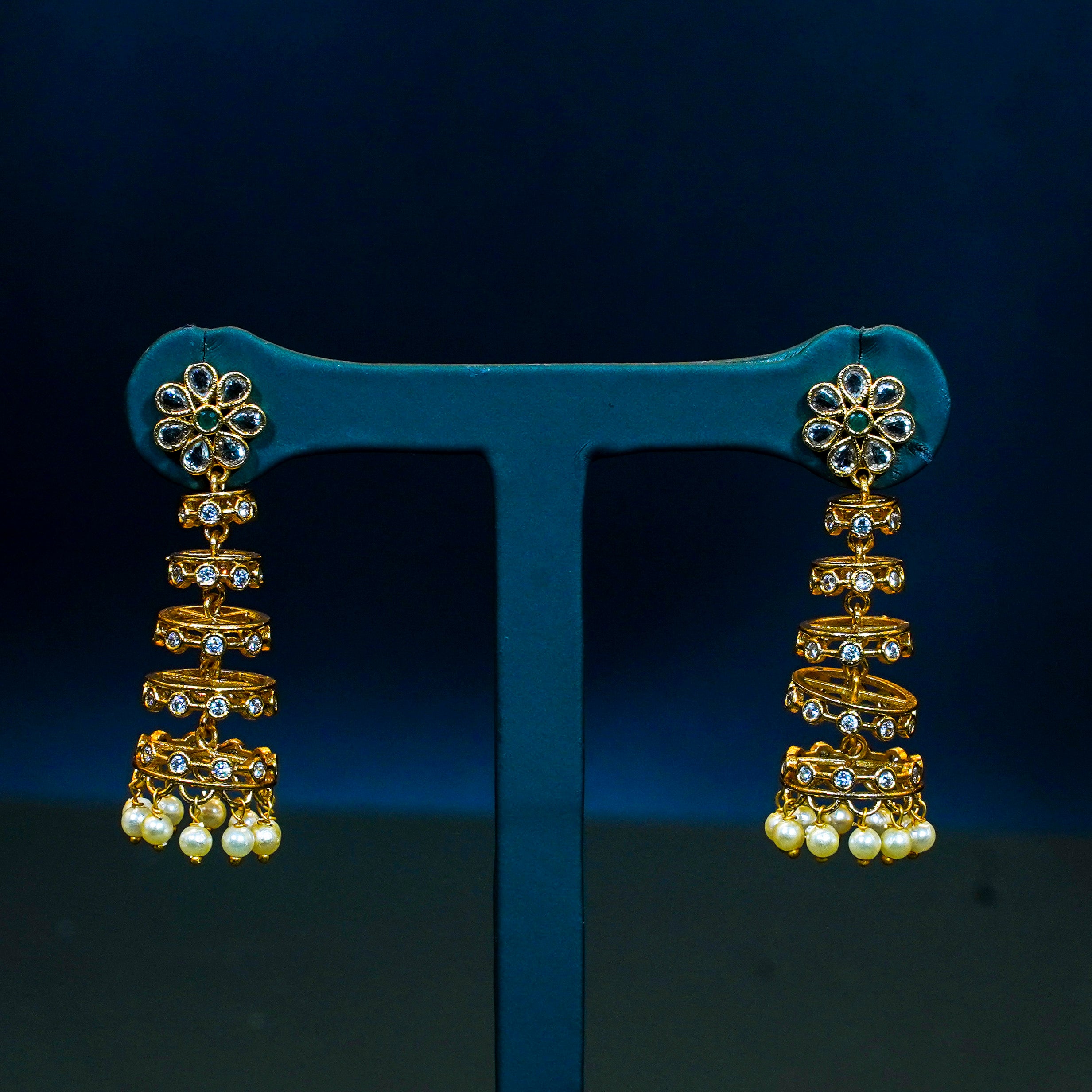 Floral Design Layer Earrings