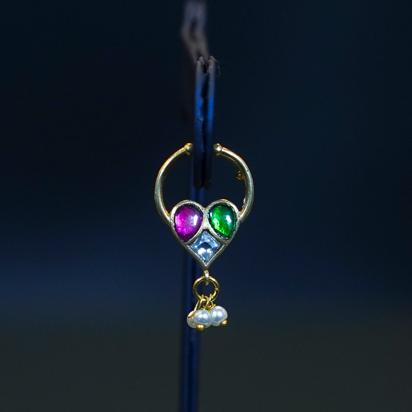 Exquisite Multi Stones Septum Nosepin