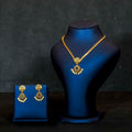 Lakshmi Floral Design Pendant Choker Necklace