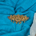 Festive Lakshmi Peacock Design Hair Clip