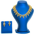 Antique Peacock Jhumuka Design Short Necklace