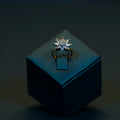 Elegant White Floral Finger Ring