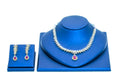 AD Floral Design Ruby Stones Short Necklace