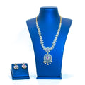 American Dimond Mango Design Ruby Stones Short Necklace