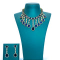 Victoria AD Purple Stones Short Necklace