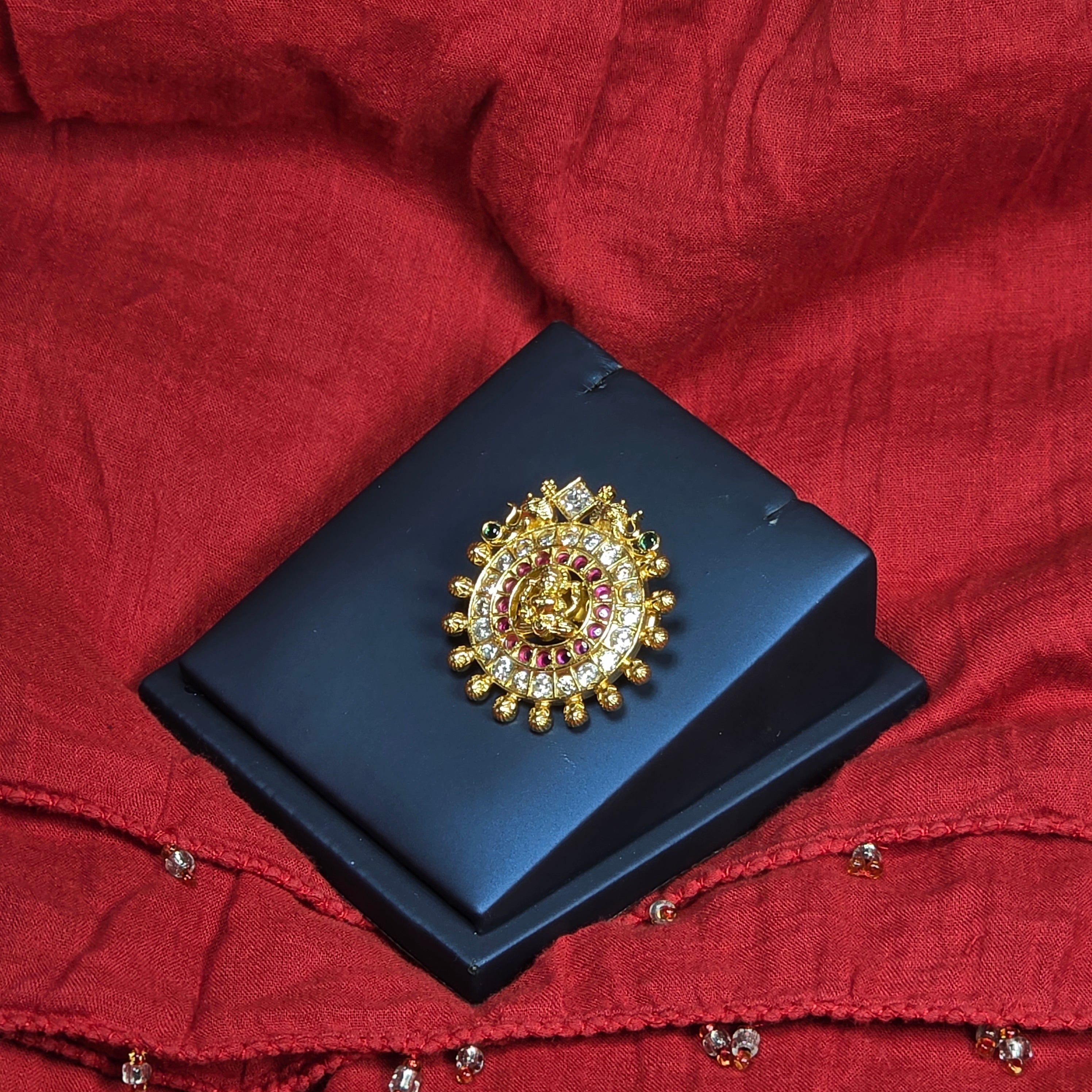 Lakshmi Elephant Design Saree Pin