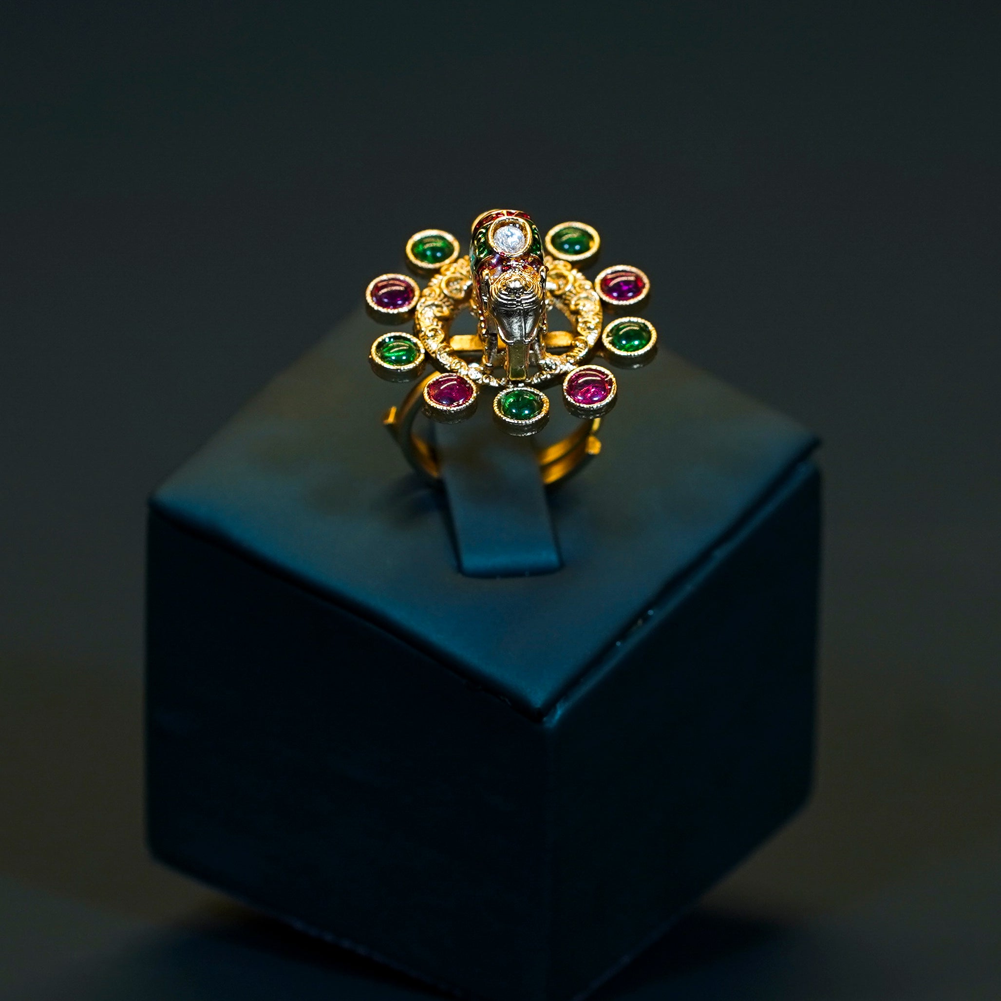 Stunning Elephant Design Finger Ring
