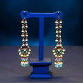 Stunning Kemp Lotus Design Jhumukas with Chain