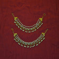 Elegant Gold Plated AD Stones Earchains / Mattal