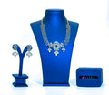 American Dimond Jhumuka Design Interchangeable Stones Short Necklace