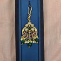 Kemp Moon Design Maangtikka with Green Beads