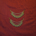 Gold Alike Peacock Design Earchains / Mattal
