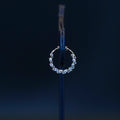 Radiant Silver Polish AD Stones Septum Nosepin