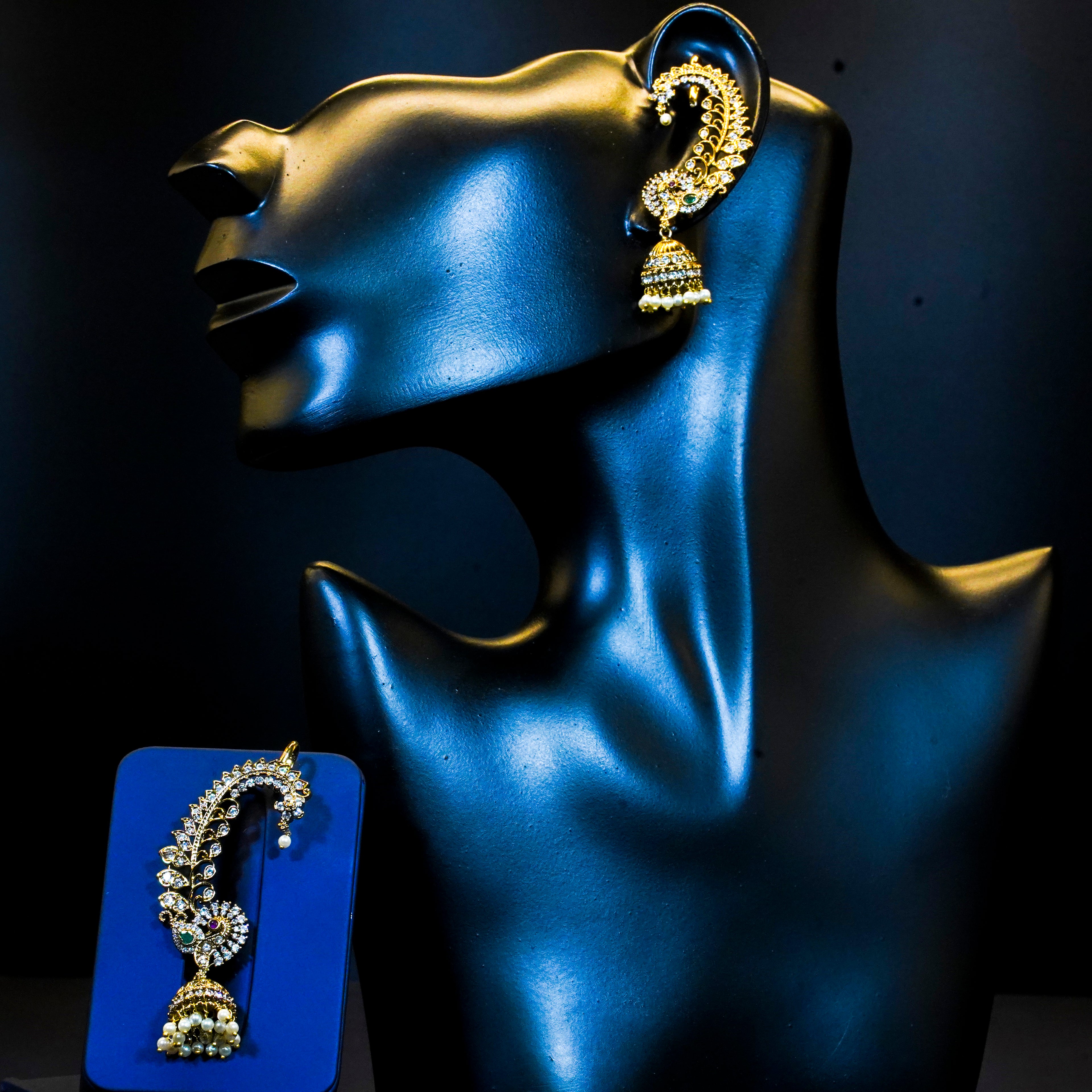 Elegant AD Stones Earcuff