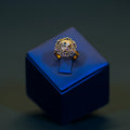 Gold Alike Peacock Floral Finger Ring