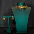 Radhakrishna Choker Necklace with Gold Beads
