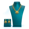 Antique Lakshmi Peacock Design Short Necklace