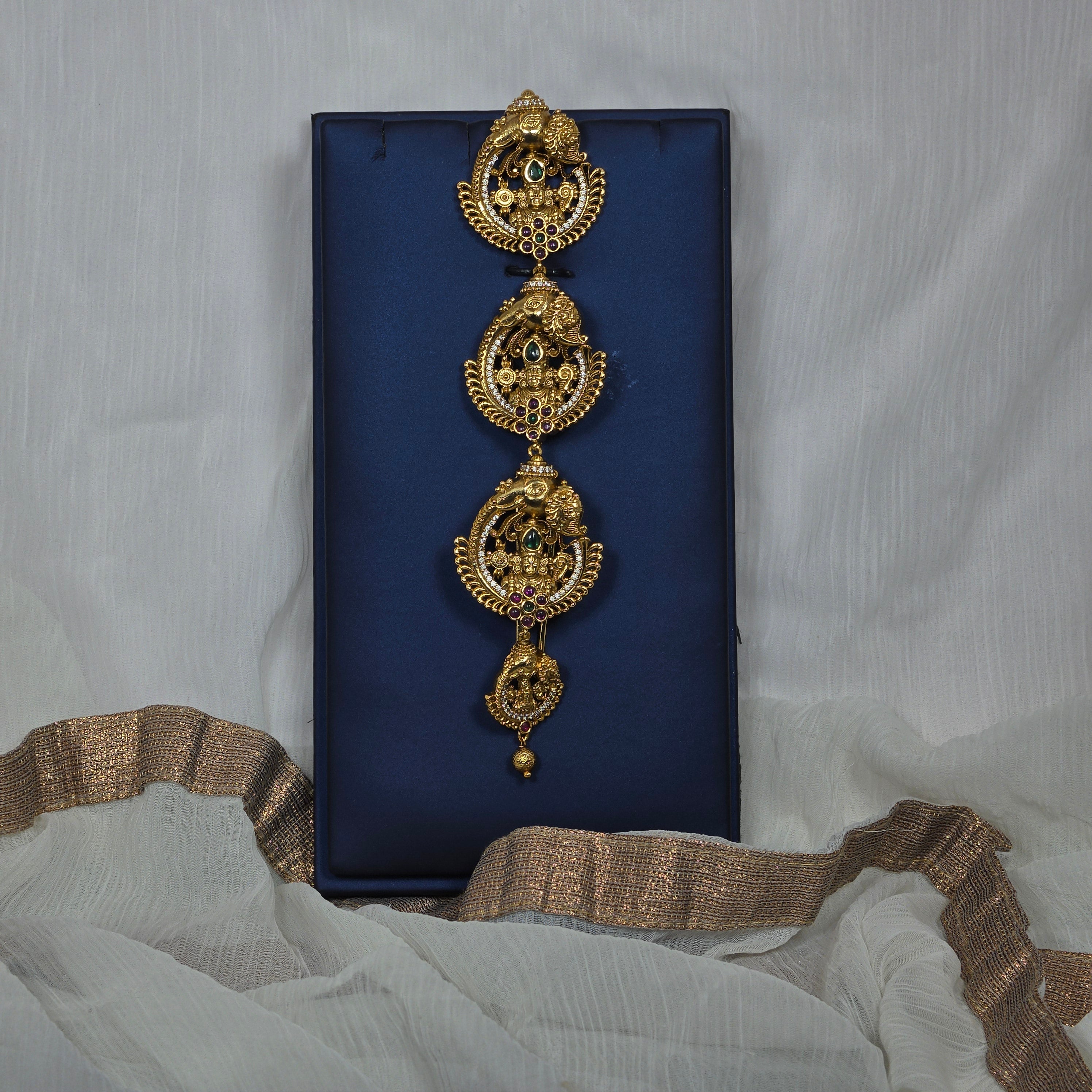 Gold Alike Balaji Design Hair Pin