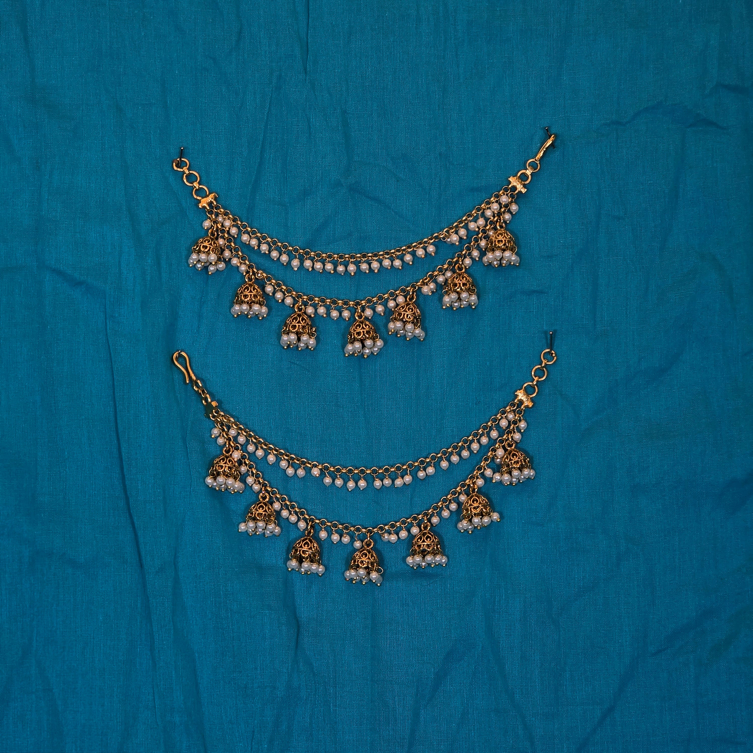 Stunning Layered Jhumuka Earchains / Mattal