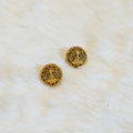Gold Alike Lakshmi Stud Earrings