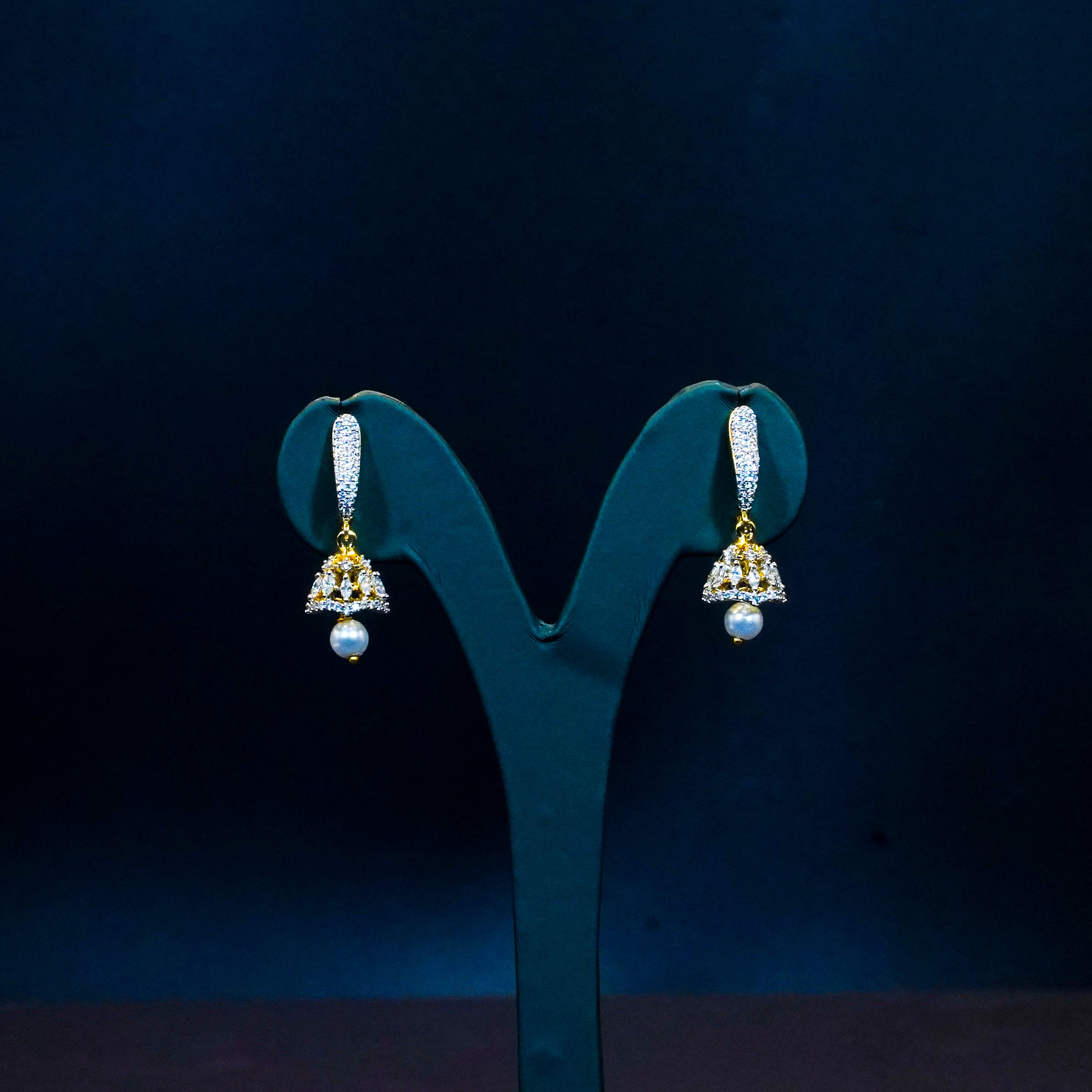 GJ Polish AD Stones Small Earrings