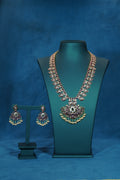 Kemp Mango Floral Peacock Pendant Long Neckace
