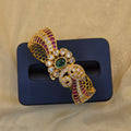 Stunning Peacock Design Multi Stones Single Kada / Bracelet