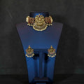 Lakshmi Peacock Kemp Mango Pearl Choker Necklace