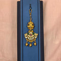 Lakshmi Peacock Design Maangtikka with Multi Stones
