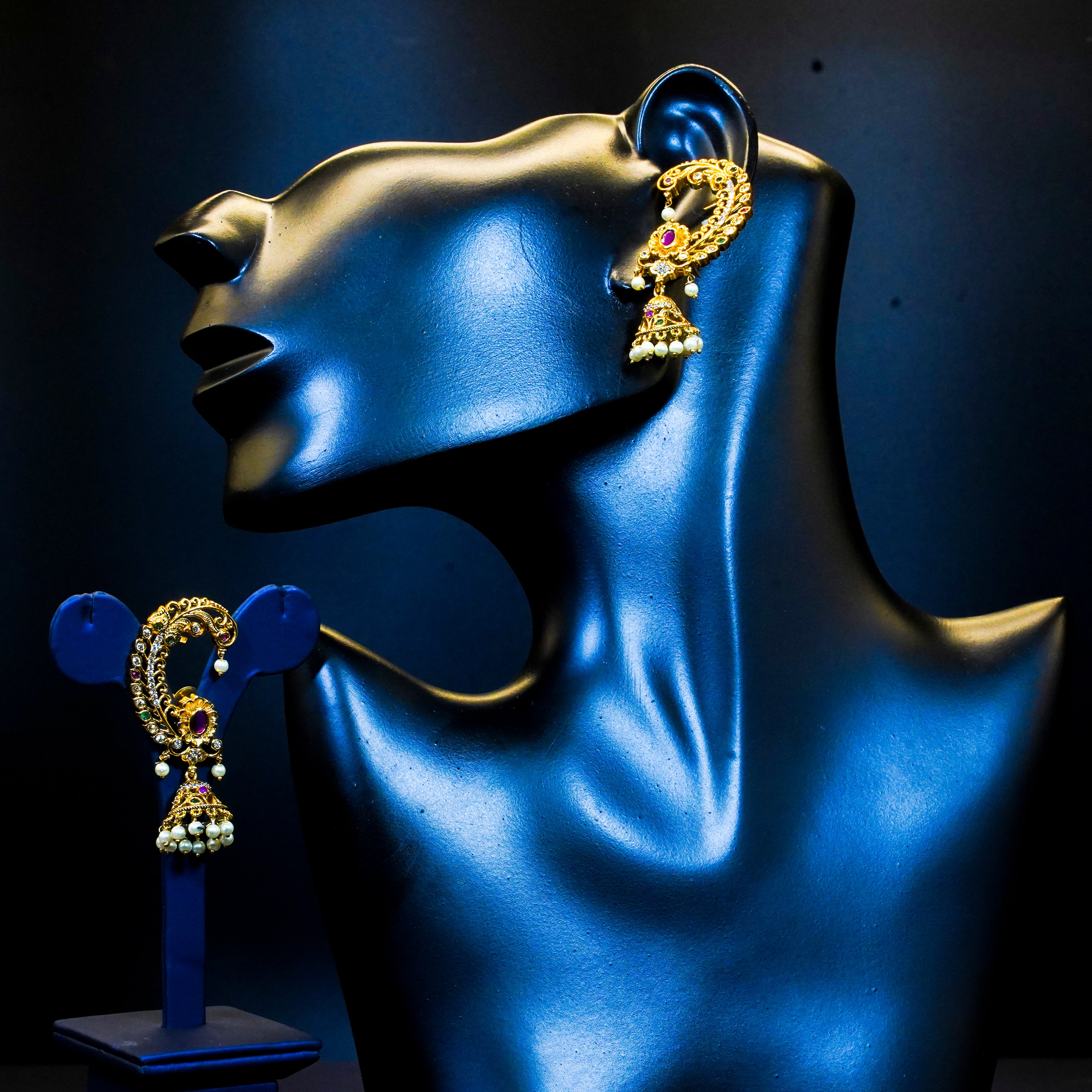 Matte AD Stones Earcuff