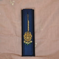Lakshmi and Peacock Pearl Line Maangtikka