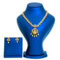 Antique Lakshmi Floral Design Short Necklace