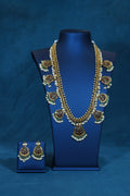 Kemp Floral Moon Design Guttapusalu Long Necklace