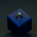 Elegant Green Floral Finger Ring