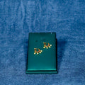 Floral Design Multi Stones Right Side Nosepin