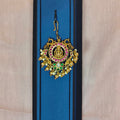 Lakshmi Floral Maangtikka with Pearl and Gold Beads