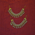 Stunning Gold Plated AD Stones Earchains / Mattal