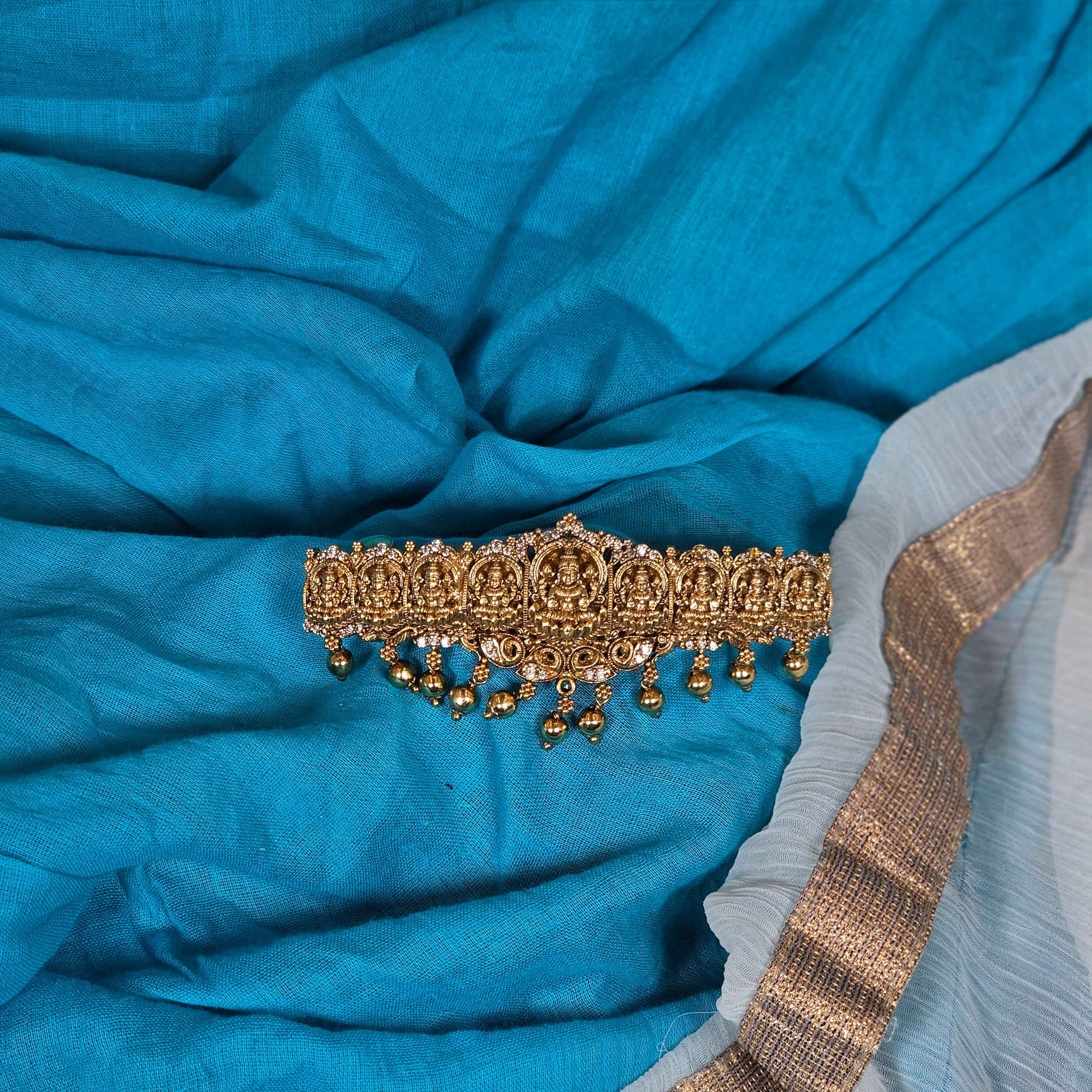 Elegant Gold Alike Lakshmi Hair Clip