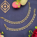 Ear chains, set with American Diamond stones. Ahankaraka AKECH28.