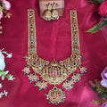 Long necklace, floral motif. Ahankaraka AKLN23, view 4.