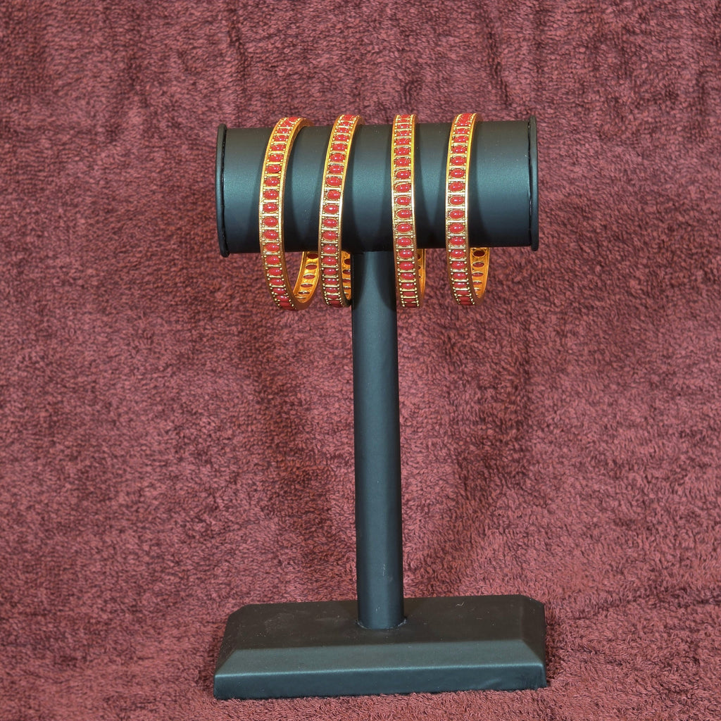 Bangles, coral beads. Ahankaraka AKBA58.