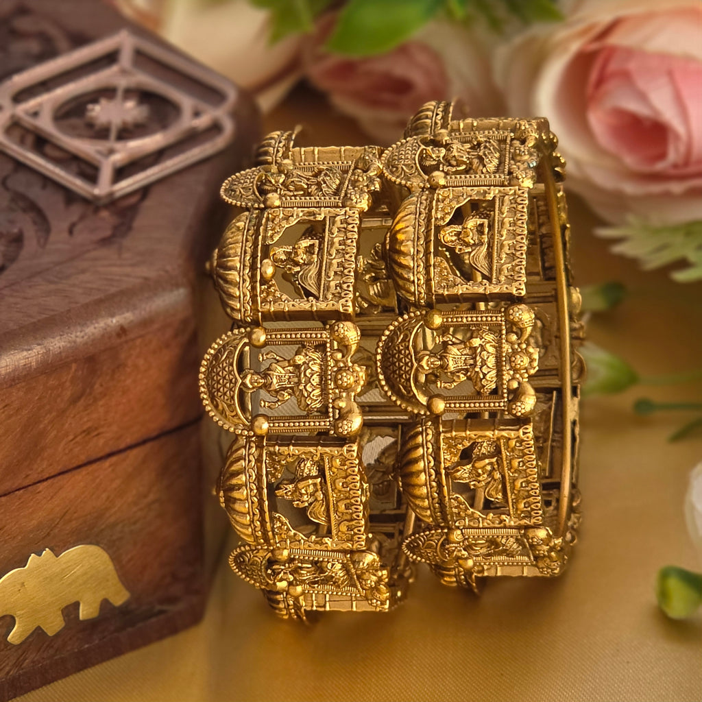 Bangles, bridal and Lakshmi motif. Ahankaraka AKBA91.