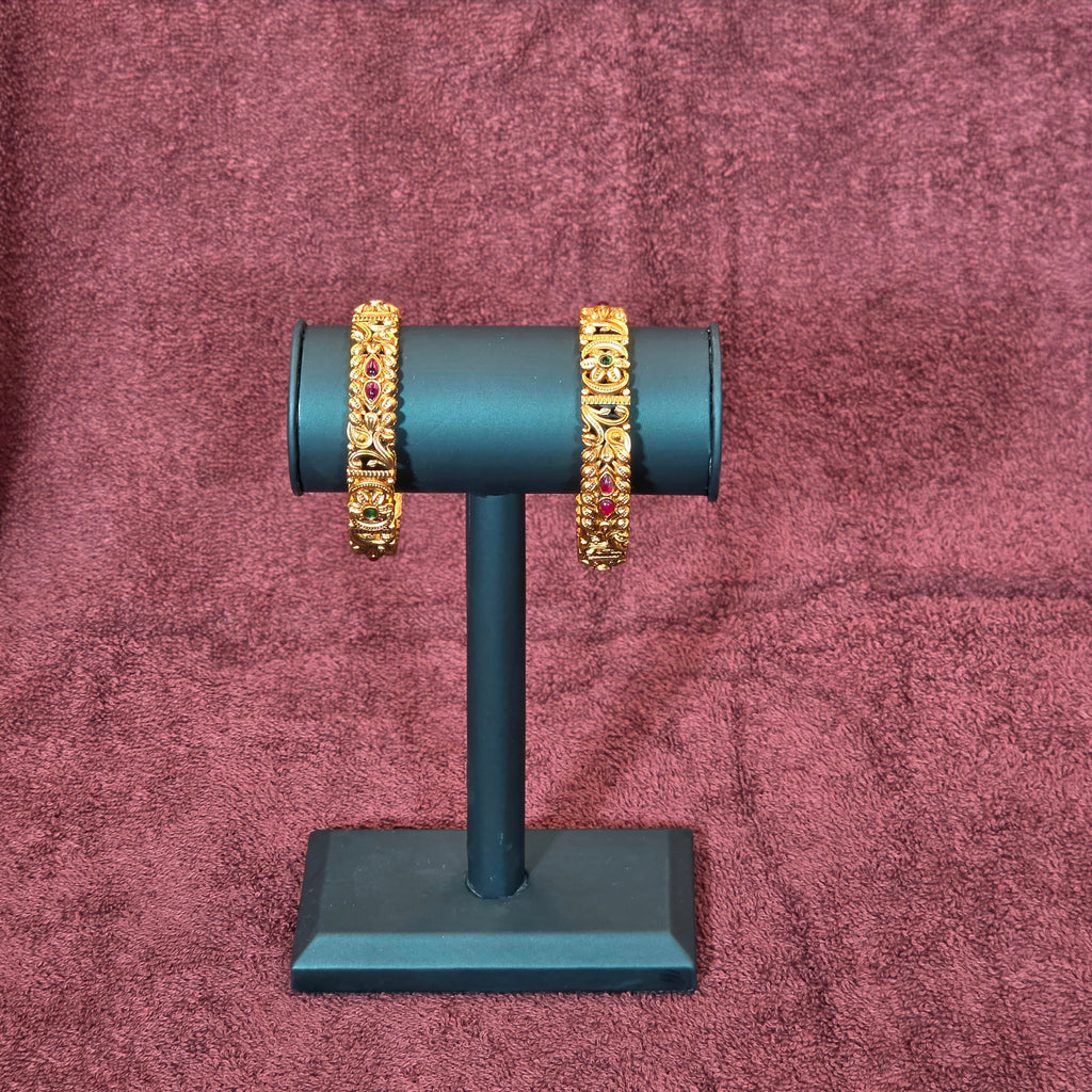 Bangles, floral motif. Ahankaraka AKBA119.