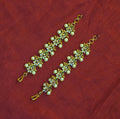 Ear chains. Flower Motif and Pearl Beads. Ahankaraka AKECH16.