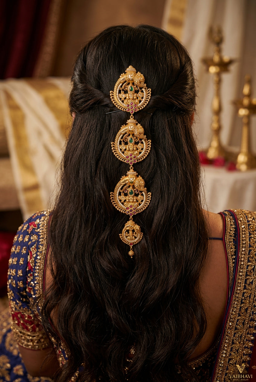 Hair pin. balaji motif. Ahankaraka AKHP07.