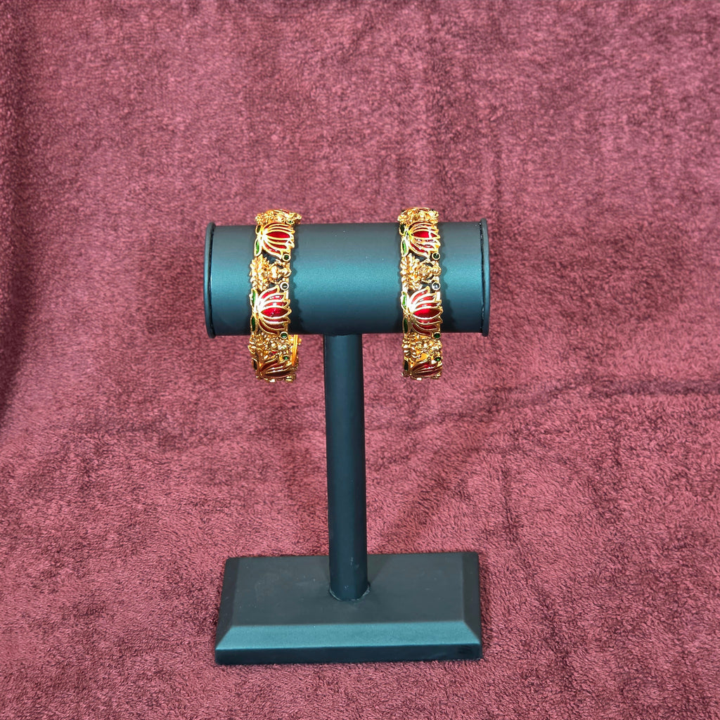 Bangles, Lakshmi and lotus motifs. Ahankaraka AKBA98.